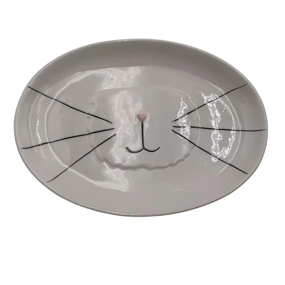 Easter Platter and Plates Rabbit Bunny Whiskers Whimsey‎ Home Whimsical Cupboard